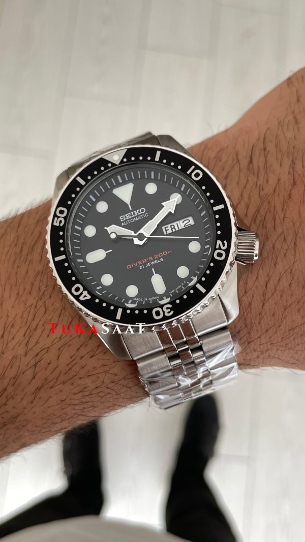 Seiko SKX007J Diver 200M Jubilee Siyah Kadran 42mm