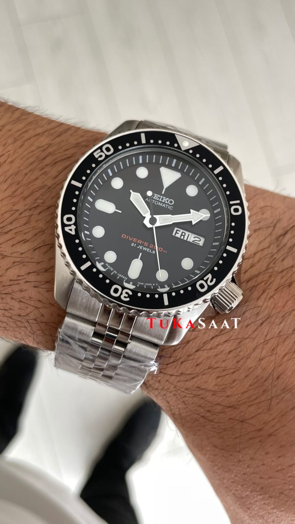 Seiko SKX007J Diver 200M Jubilee Siyah Kadran 42mm