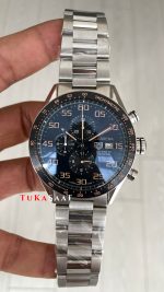 TAG Heuer Carrera Calibre16 Chronograph 44mm Siyah Kadran Replika Saat