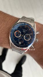 TAG Heuer Porsche Carrera Chronograph Mavi 40mm Replika Saat