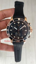 Tissot Seastar 1000 Chronograph Rose 45mm Siyah Kadran