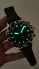 Tissot Seastar 1000 Chronograph Rose 45mm Siyah Kadran