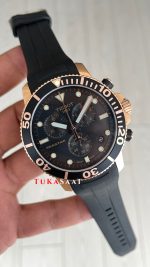 Tissot Seastar 1000 Chronograph Rose 45mm Siyah Kadran