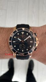 Tissot Seastar 1000 Chronograph Rose 45mm Siyah Kadran