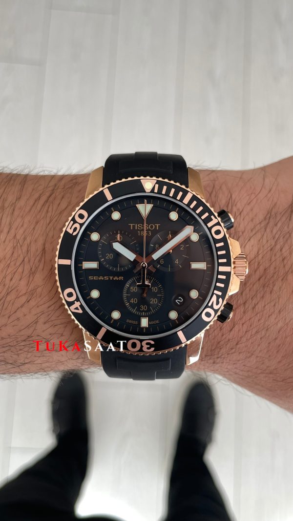 Tissot Seastar 1000 Chronograph Rose 45mm Siyah Kadran Tissot Seastar 1000 Chronograph Rose 45mm Siyah Kadran