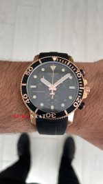 Tissot Seastar 1000 Chronograph Rose 45mm Siyah Kadran