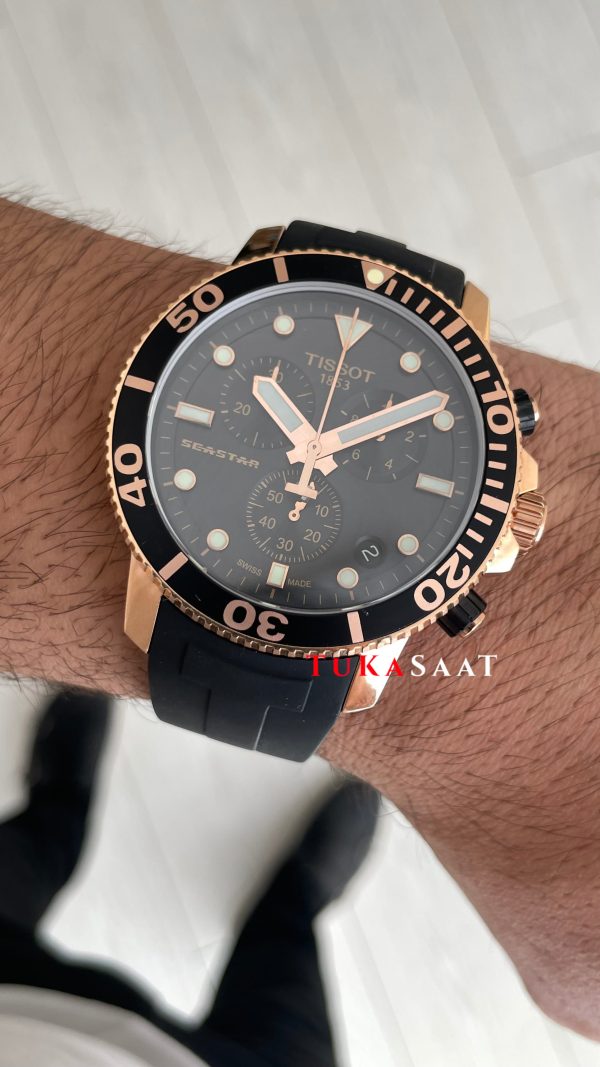 Tissot Seastar 1000 Chronograph Rose 45mm Siyah Kadran Tissot Seastar 1000 Chronograph Rose 45mm Siyah Kadran